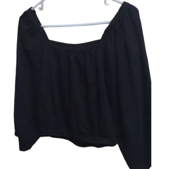 Free People Sweet Goodbye Puff Sleeve Square Neckline Blouse - Picture 3 of 6